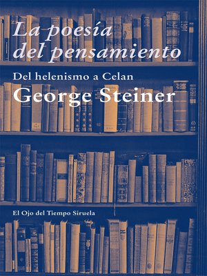 cover image of La poesía del pensamiento